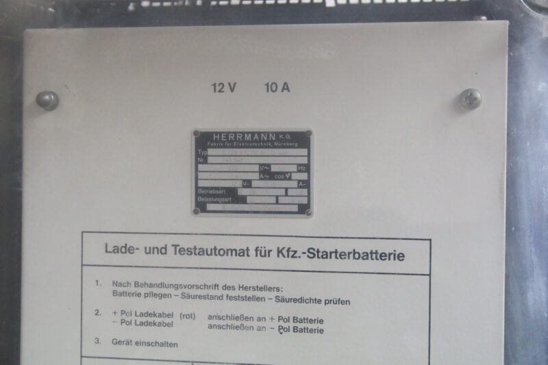 Ladegerät Herrmann E220 G 12/10 BR-TR mod Batterieladegerät Stapler 12V – Bild 3