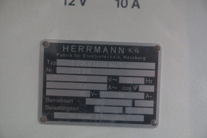 Ladegerät Herrmann E220 G 12/10 BR-TR mod Batterieladegerät Stapler 12V – Bild 5