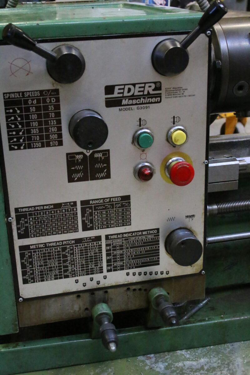 Eder G 3091 Drehbank Drehmaschine Metalldrehmaschine – Bild 3