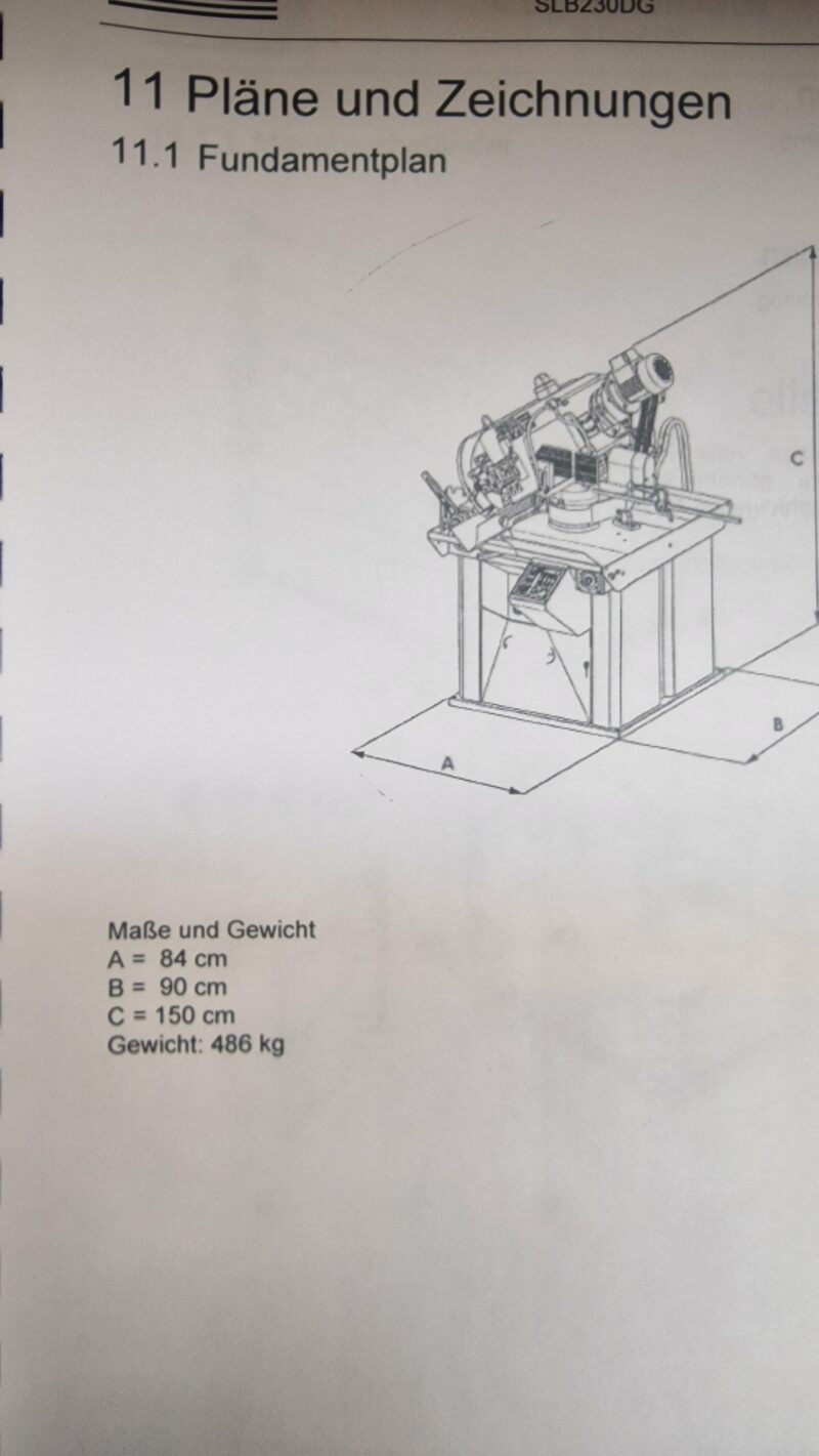 Eisele Behringer SLB 230 DG Doppelgehrungssäge Bandsäge Metallbandsäge Säge – Bild 12