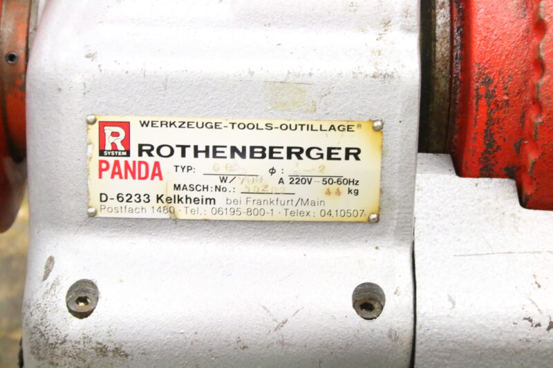 Rothenberger Panda 60 Gewindeschneidmaschine Gewindeschneider – Bild 8