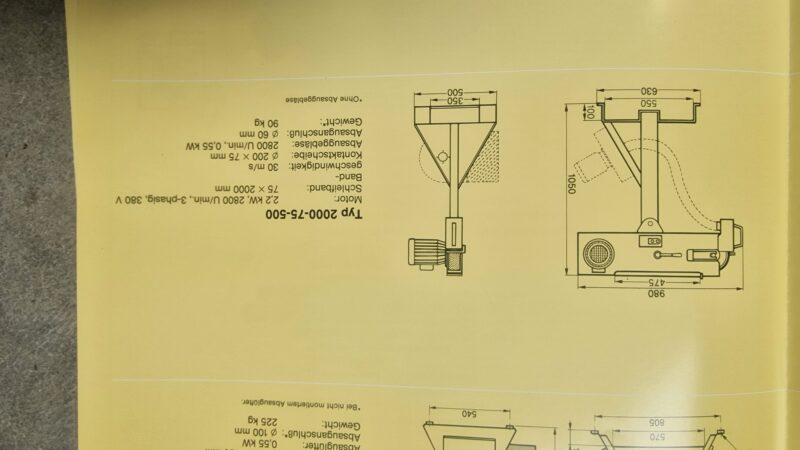 SWEDEGRINDER 2000-75-500 Bandschleifmaschine Bandschleifer Swede Grinder – Bild 10