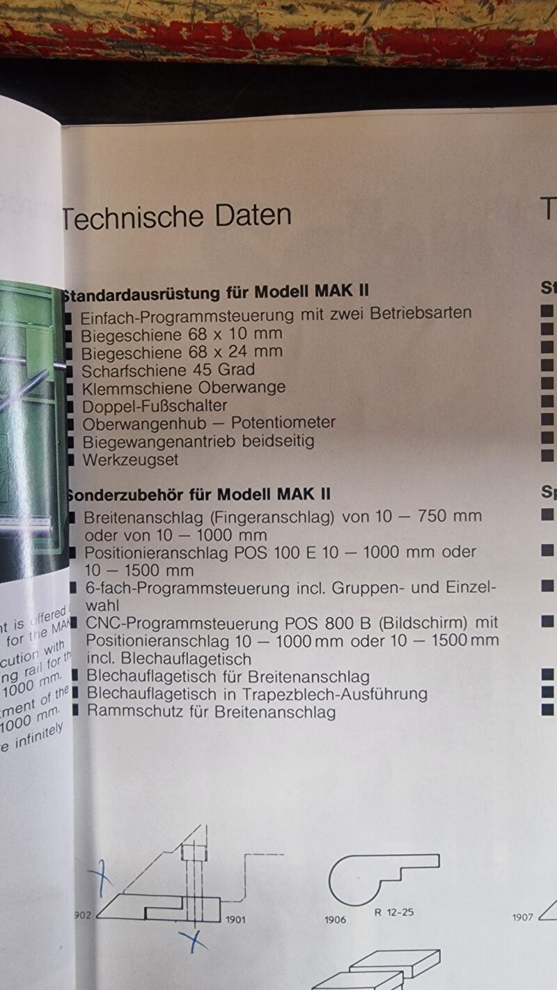 Schröder MAK II Schwenkbiegemaschine Abkantbank Kantbank 2,5 mm - 2,5 m – Bild 14