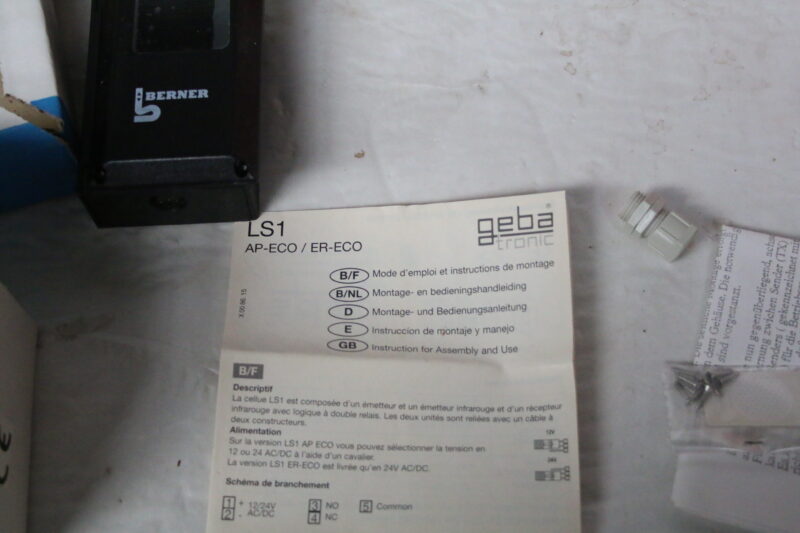 Berner C800 Schiebetorantrieb Torantrieb inkl. Infrarotlichtschranke, Handsender – Bild 10