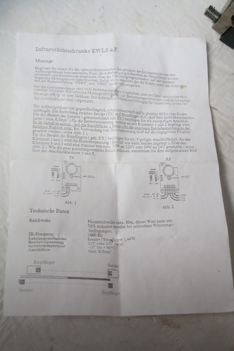 Berner C800 Schiebetorantrieb Torantrieb inkl. Infrarotlichtschranke, Handsender – Bild 9