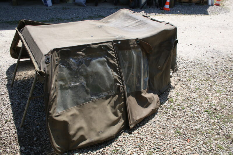 DKW Munga Bundeswehr Militär ORIGINAL Verdeck Canvas Olivgrün – Bild 5