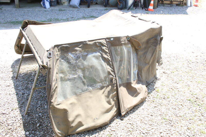 DKW Munga Bundeswehr Militär ORIGINAL Verdeck Canvas Olivgrün – Bild 4