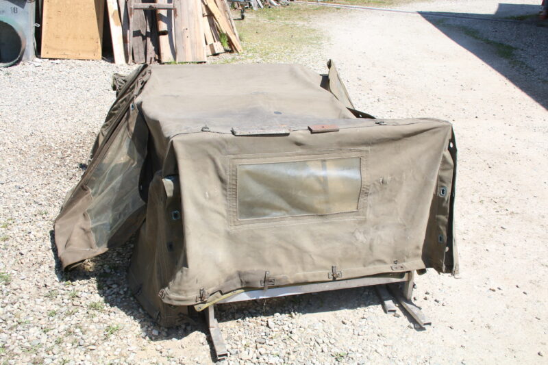 DKW Munga Bundeswehr Militär ORIGINAL Verdeck Canvas Olivgrün – Bild 2