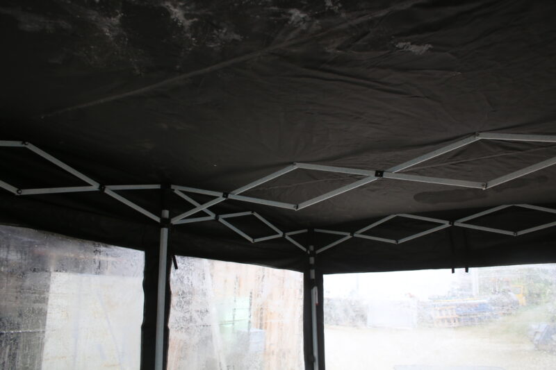 Flextents Zelt Faltgarage FleX Carcover 2,5x4,25m Schwarz Partyzelt – Bild 10