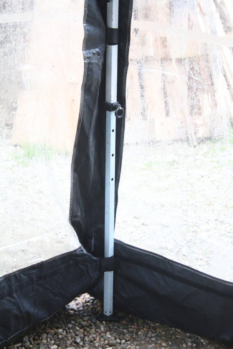Flextents Zelt Faltgarage FleX Carcover 2,5x4,25m Schwarz Partyzelt – Bild 8