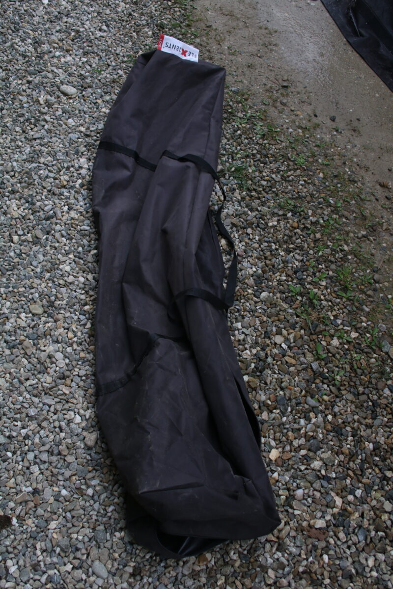 Flextents Zelt Faltgarage FleX Carcover 2,5x4,25m Schwarz Partyzelt – Bild 12