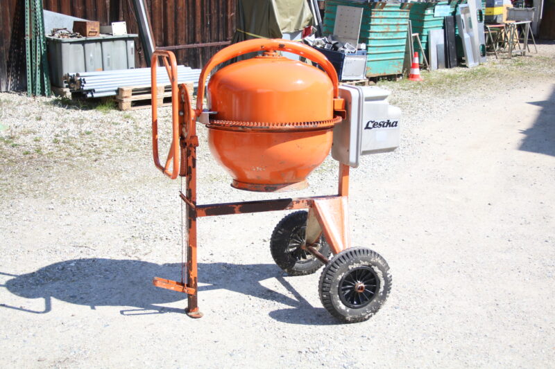 Lescha SM 165 S Betonmischer mit Motor 165l Mörtelmischer Zementmischer
