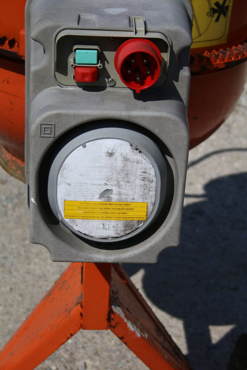 Lescha SM 165 S Betonmischer mit Motor 165l Mörtelmischer Zementmischer – Bild 5