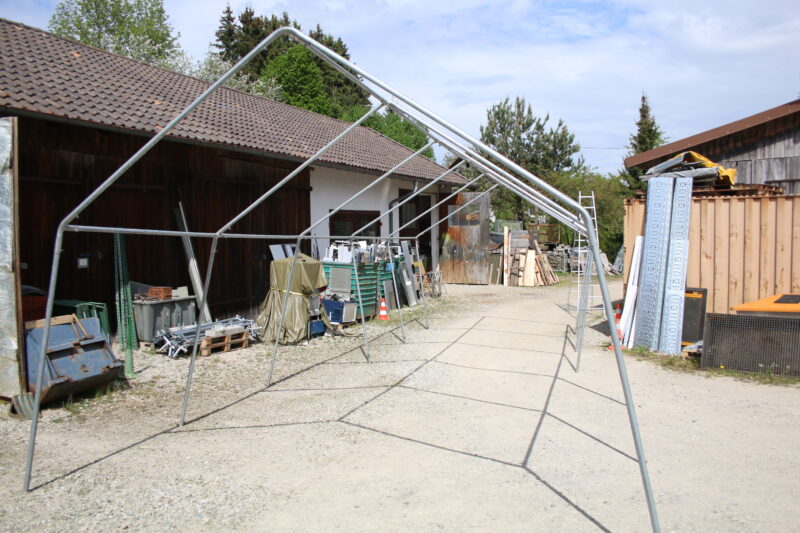 Partyzelt Pavillon Gartenzelt Unterstand Bierzelt Zelt 2 St. inkl Plane – Bild 8