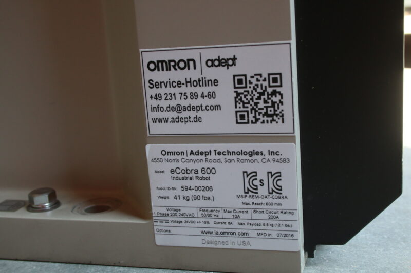 Omron adept eCobra 600 Industrial Roboter Roboterarm SCARA-Roboter – Bild 14