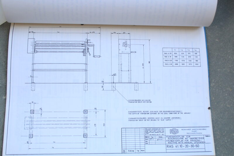 RAS 41.10 Rundwalzenmaschine Blechrundbiegemaschine 3 Walzen Biegemaschine – Bild 11