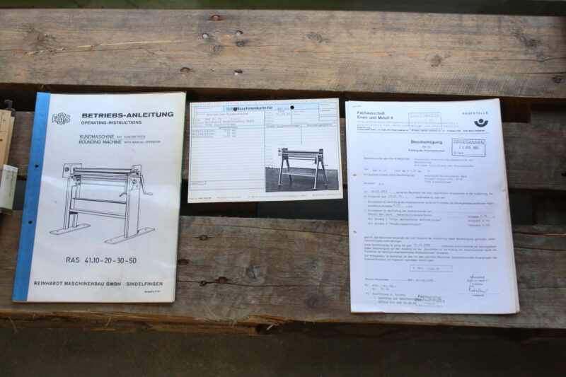 RAS 41.10 Rundwalzenmaschine Blechrundbiegemaschine 3 Walzen Biegemaschine – Bild 8