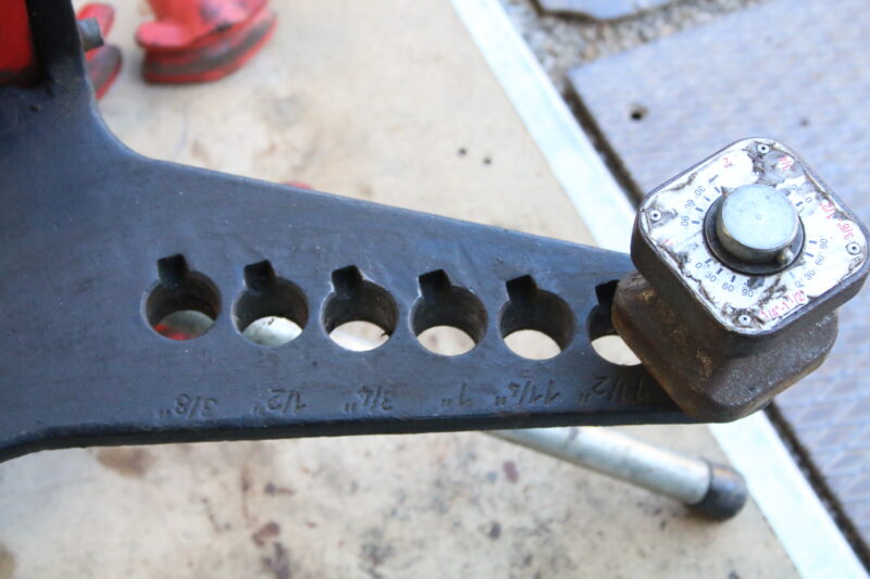 Rothenberger ROBULL Typ E, 3/8-2" Rohrbiegemaschine offener Biegerahmen, Zubehör – Bild 6