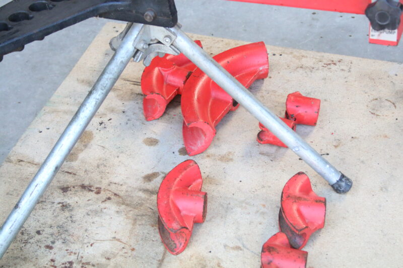 Rothenberger ROBULL Typ E, 3/8-2" Rohrbiegemaschine offener Biegerahmen, Zubehör – Bild 3