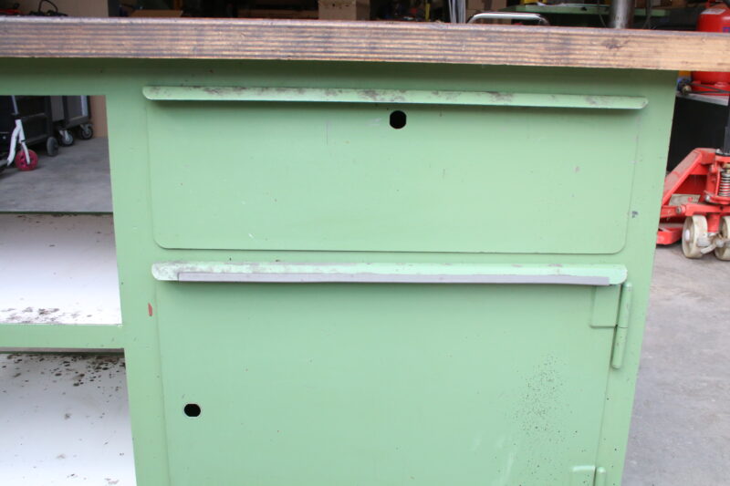 Werkbank Werktisch Werkstatt Tisch Arbeitstisch ex Bundeswehr 1500x700mm – Bild 5
