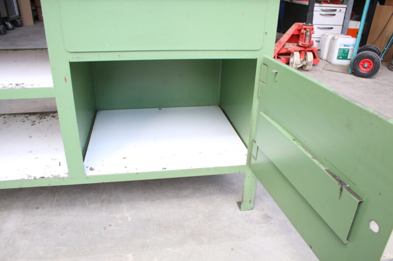 Werkbank Werktisch Werkstatt Tisch Arbeitstisch ex Bundeswehr 1500x700mm – Bild 6