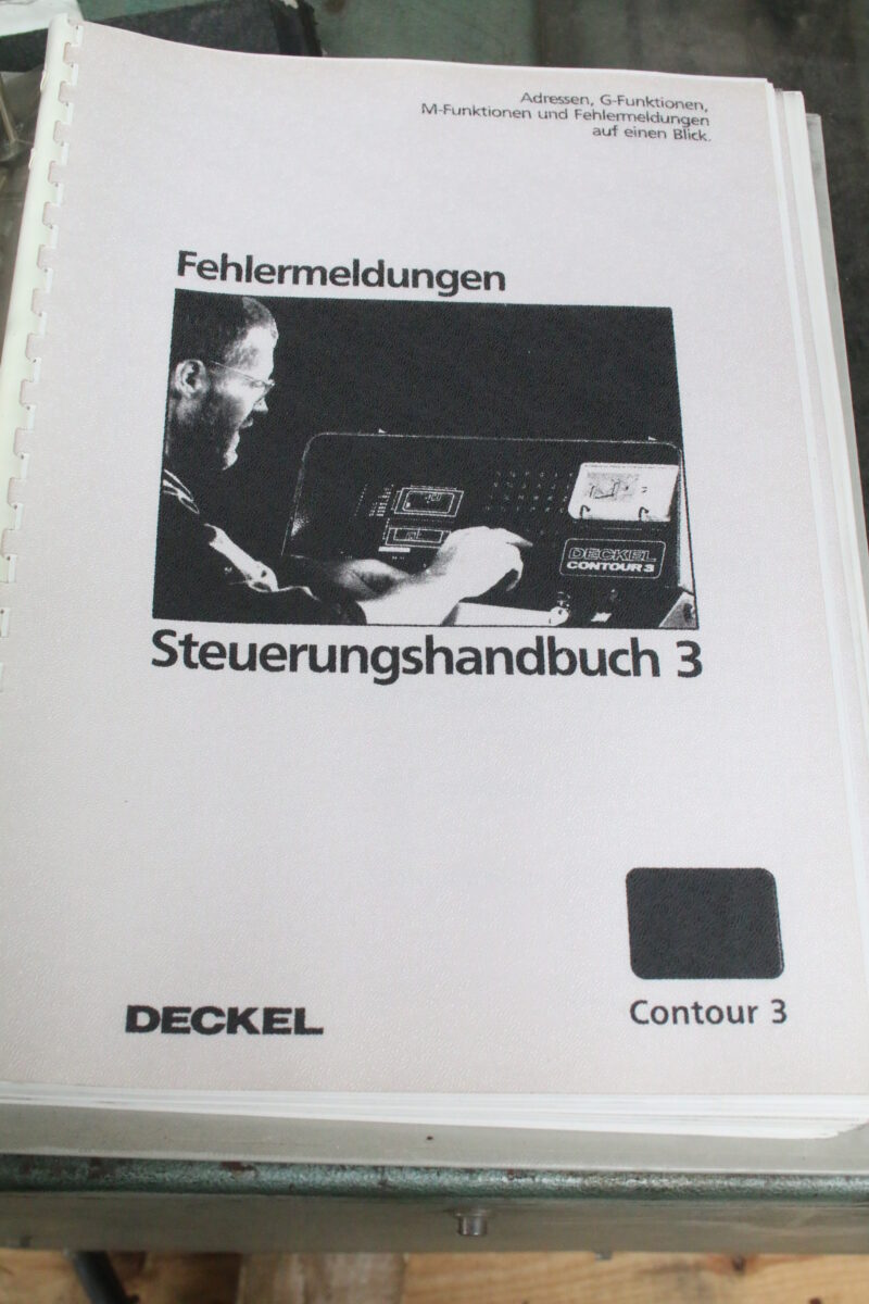 Deckel Maho FP4A Werkzeugmaschine Contour 3 Fräse Fräsmaschine SK40 inkl Doku – Bild 16