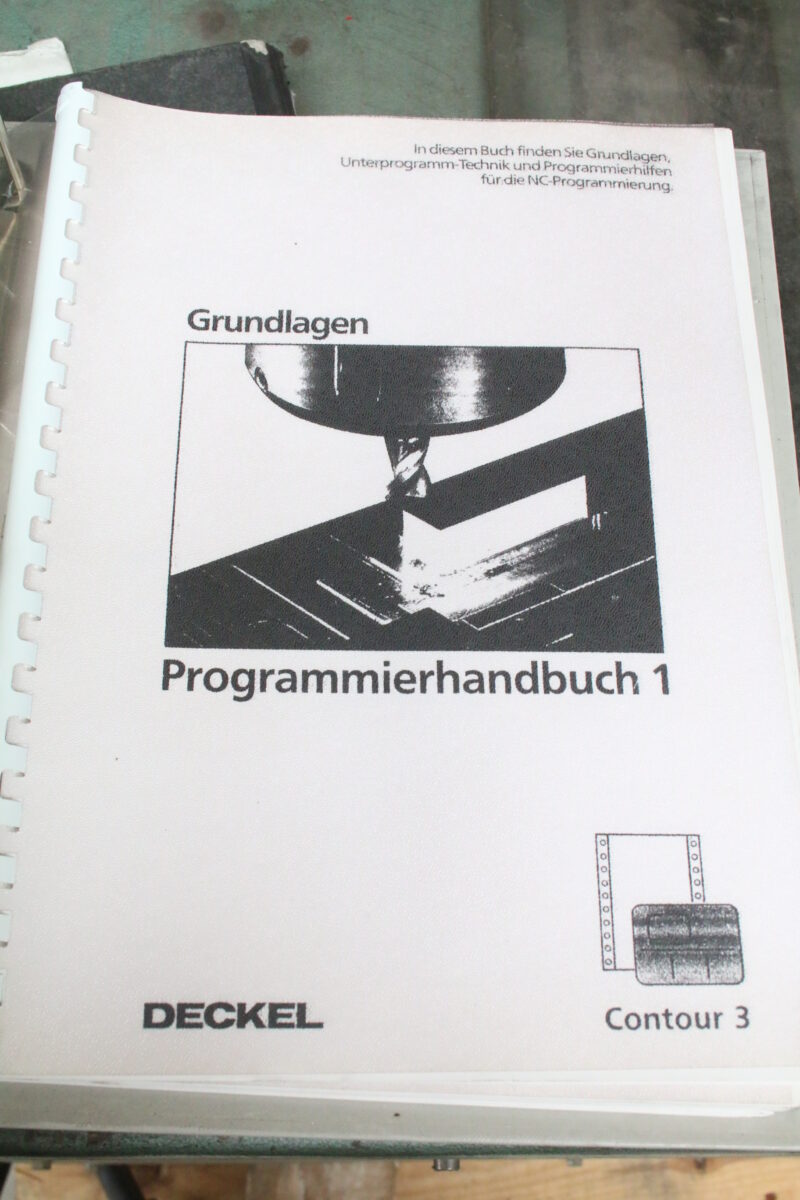 Deckel Maho FP4A Werkzeugmaschine Contour 3 Fräse Fräsmaschine SK40 inkl Doku – Bild 15