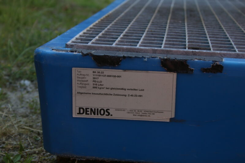Denios Bodenelement classic-line PE verzinktem Gitterrost 2200x3000 Auffahrrampe – Bild 5