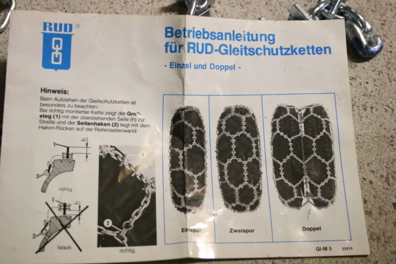 Ein Paar Schneeketten 6.50 R16 Zwillingsketten Supergreifstegkette – Bild 6