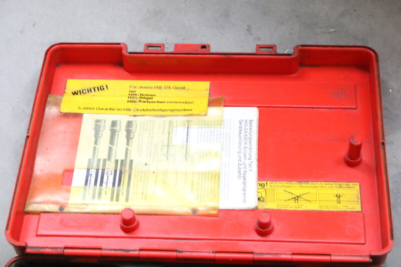 Hilti DX600N Bolzensetzgerät Bolzenschussgerät Nagel im Koffer + Zubehör DX 600N – Bild 5