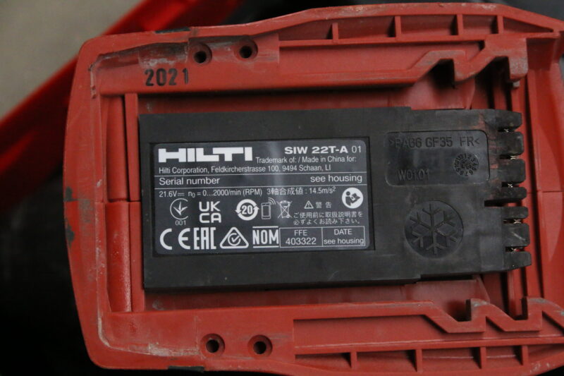 Hilti SIW 22T-A Akku-Schlagschrauber Akkuschrauber Drehschlagschrauber – Bild 5