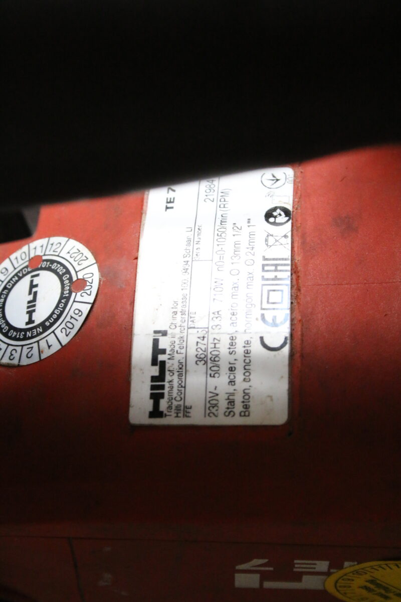 Hilti TE7 Bohrhammer Kombihammer TE 7 Bohrmaschine – Bild 5