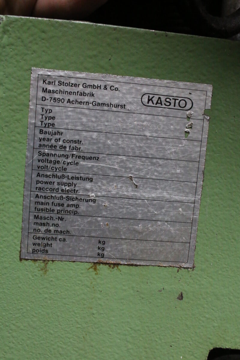 Kasto WBS 210/230 Bügelsäge Metallsäge Hubsäge Säge WBS210 – Bild 11