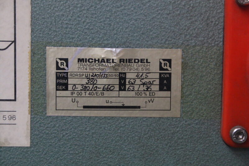 Michael Riedel RDRSPU / 210 /133 Trafo Transformator 41,5 kVA – Bild 14