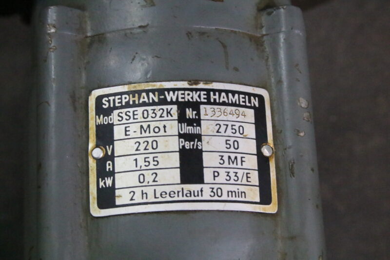 Sichtschleifmaschine Stephan Werke Hameln SSE 032K Schleifmaschine 220 V – Bild 4