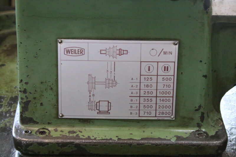 Weiller Hommel Drehbank Drehmaschine Werkzeugmaschine inkl Röhm Backenfutter – Bild 7