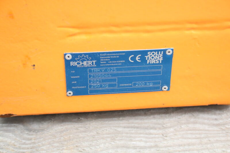 Richert TRKV 025 Stapler Drehvorrichtung Drehgerät Rotator – Bild 7