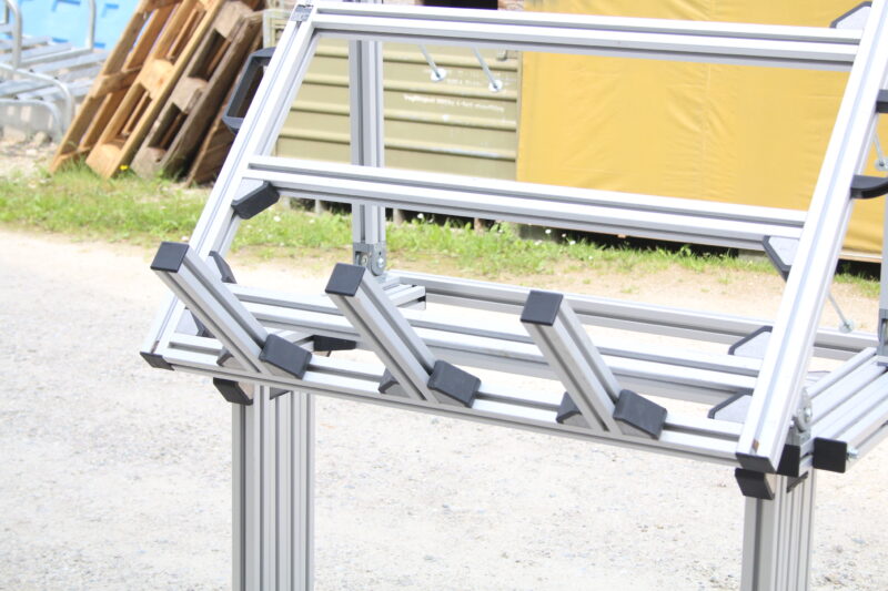 Zeichentisch Tisch Ablage Aluprofile Fahrbar – Bild 4