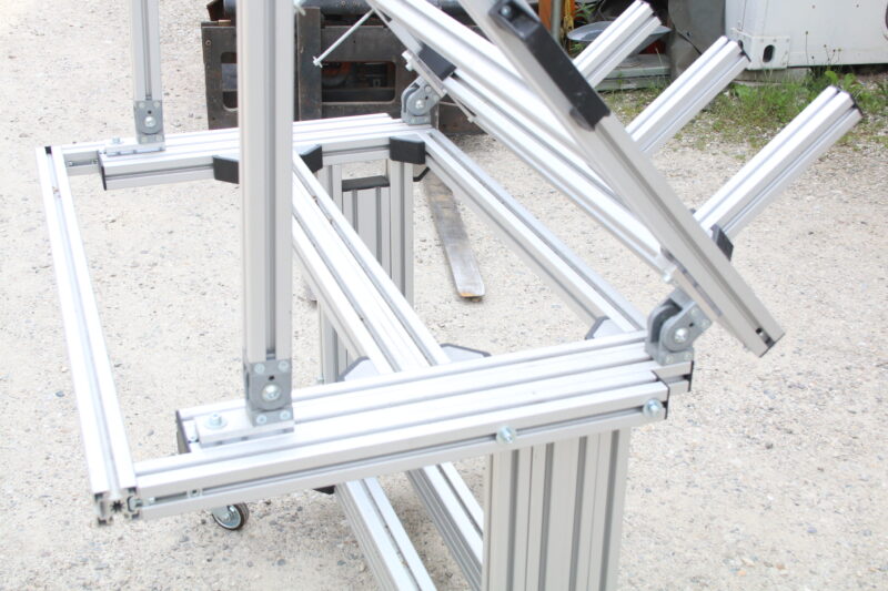 Zeichentisch Tisch Ablage Aluprofile Fahrbar – Bild 3