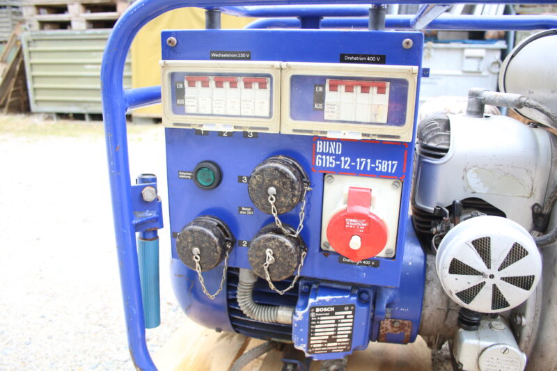 Bosch BSKA 5 kVA Notstromaggregat Aggregat Generator Stromerzeuger EX THW Nr. 1 – Bild 5