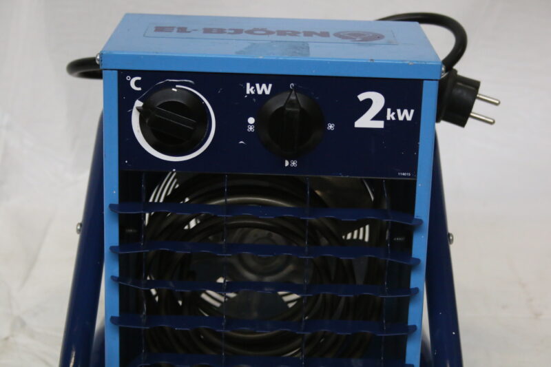 El Björn VF 21A elektr. Heizlüfter Bauheizer Heizgerät Elektroheizer Heizsystem – Bild 2