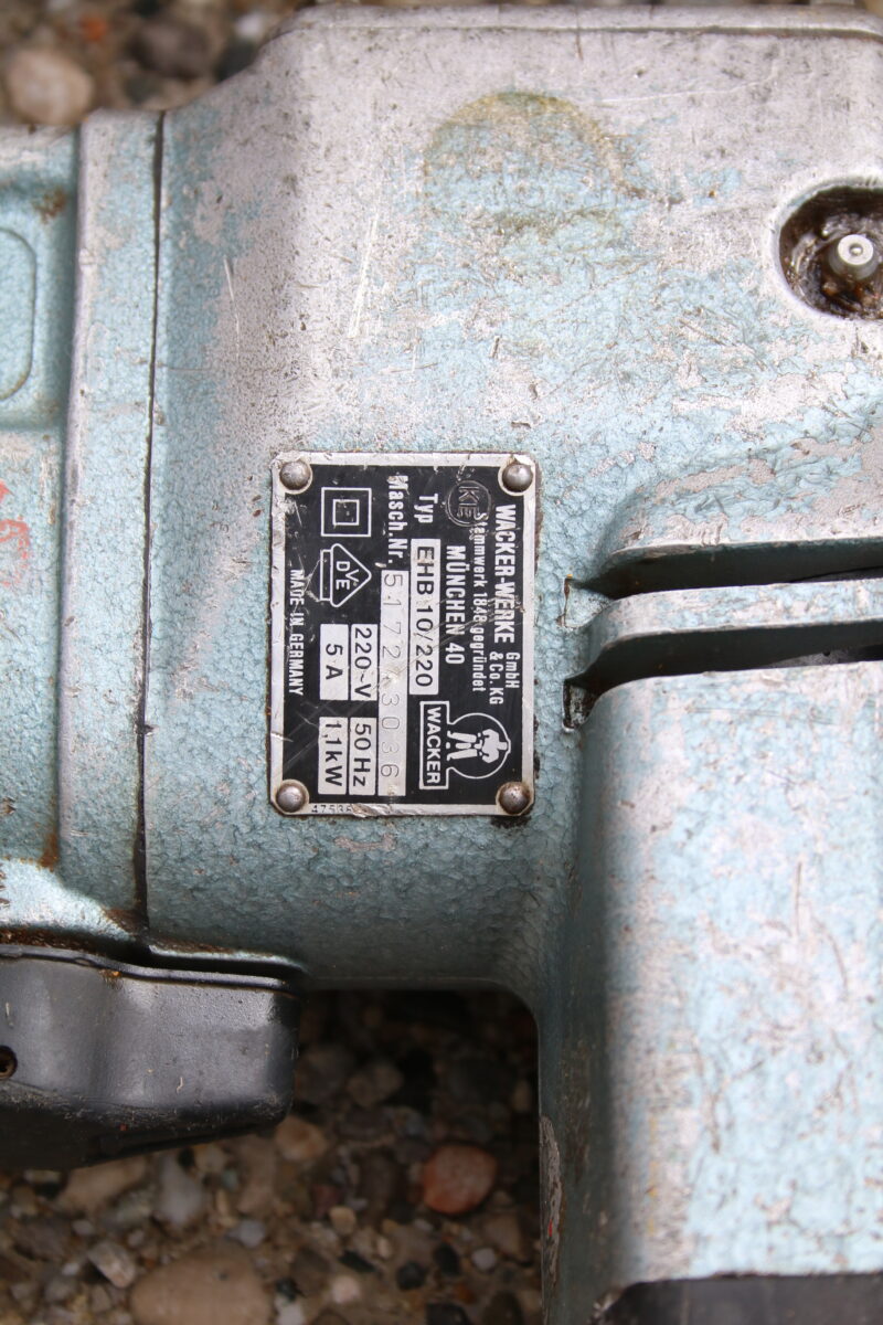 Wacker EHB 10/220 Bohrhammer Abbruchhammer Wackerhammer mit Zubehör – Bild 5