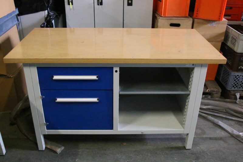 Hahn und Kolb Werktisch Werkbank Massiv-Platte 40mm Höhe 840 mm