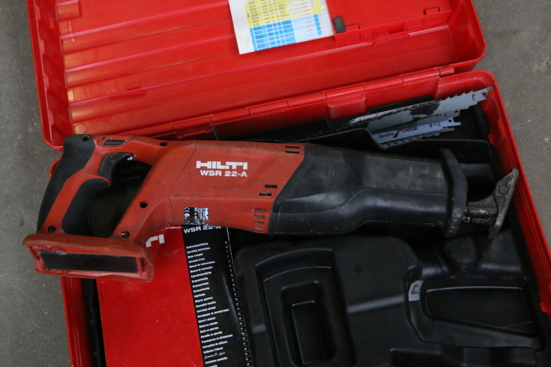 Hilti WSR 22-A Akku Säbelsäge Fuchsschwanz Tigersäge Säge Nr. 1 – Bild 2
