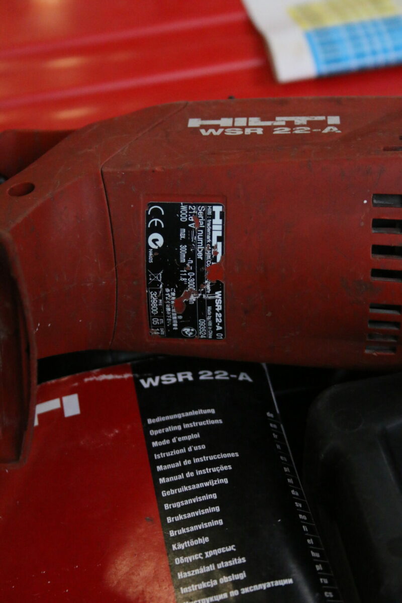 Hilti WSR 22-A Akku Säbelsäge Fuchsschwanz Tigersäge Säge Nr. 1 – Bild 4