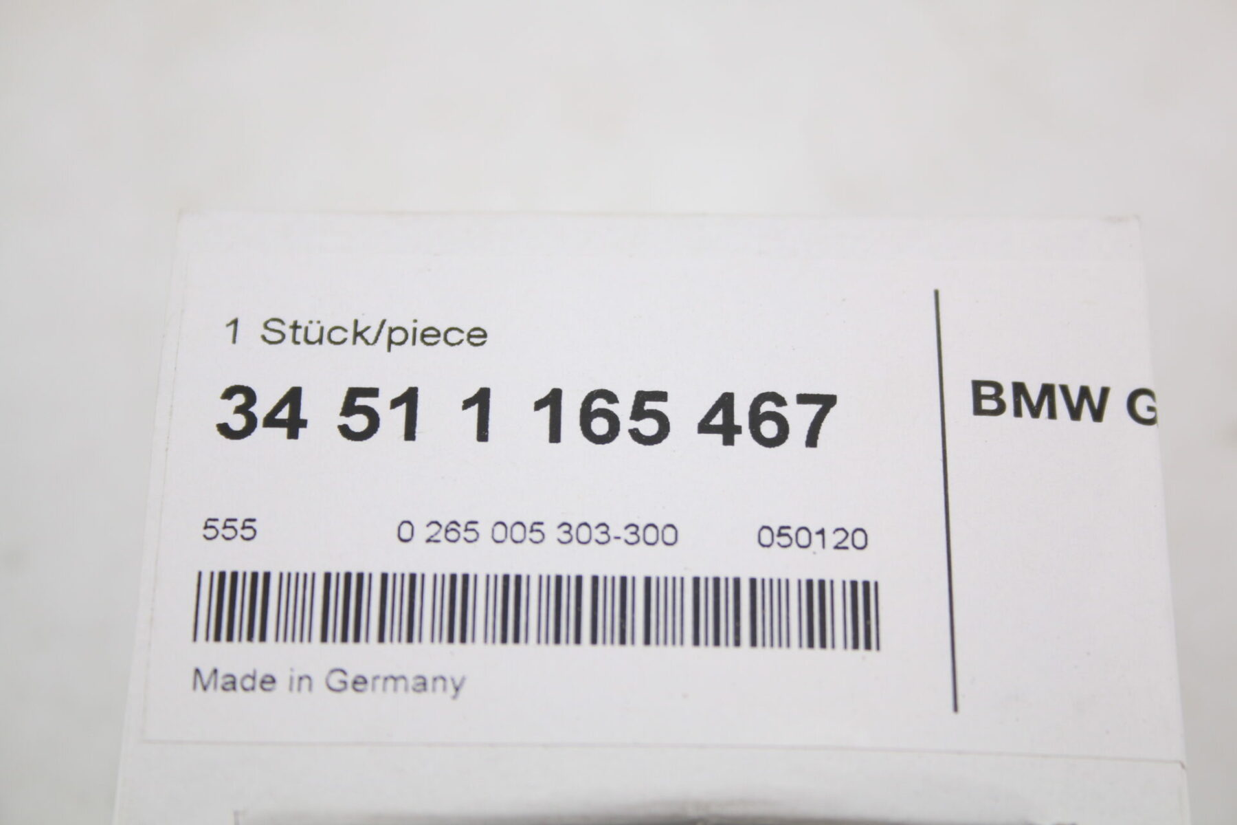 BMW Drucksensor 34511165467 für BMW E38 E39 E46 E66 Dynamische Stabilitätskontr. – Bild 2