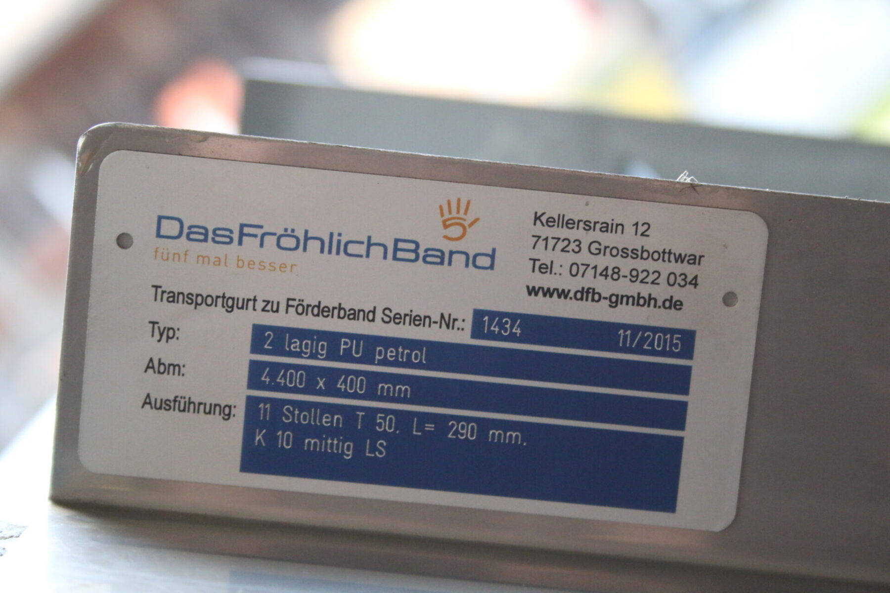 DasFrölichBand Steig Förderband Transportband 40 cm – Bild 8
