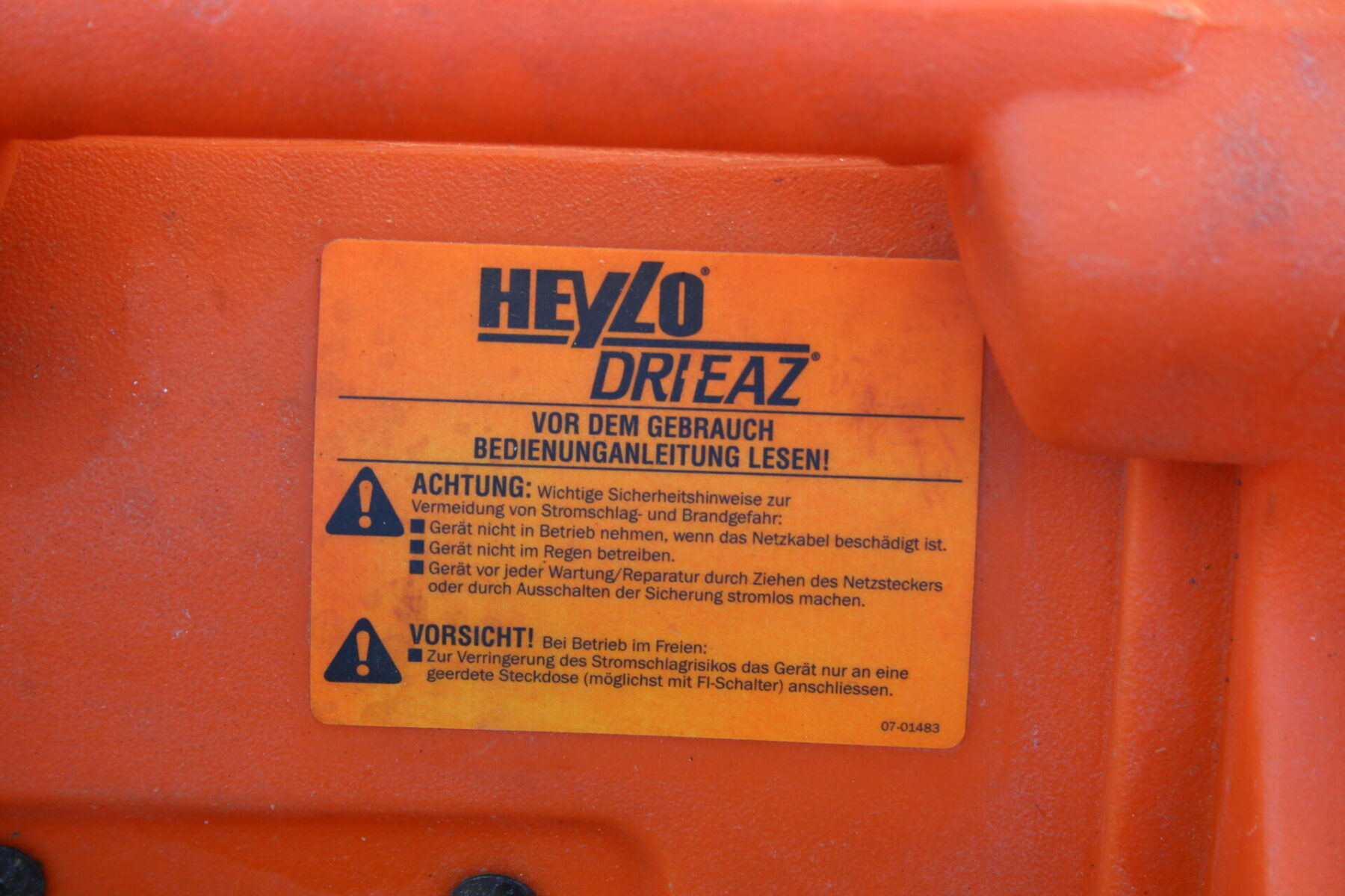 Heylo Drieaz F174 - 230 V HE Lüfter Ventilator Gebläse Trockner – Bild 4