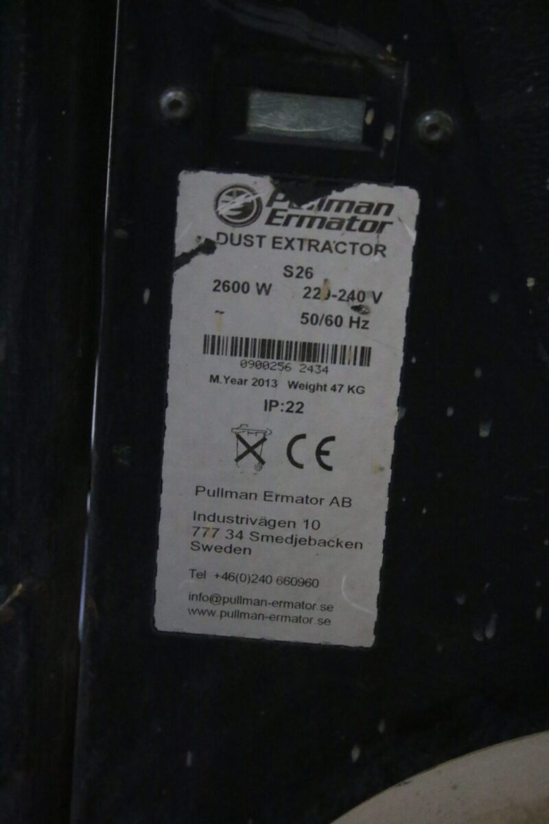 Pullman Ermator S26 Staubsauger Staubabscheider Industriesauger Sauger – Bild 9