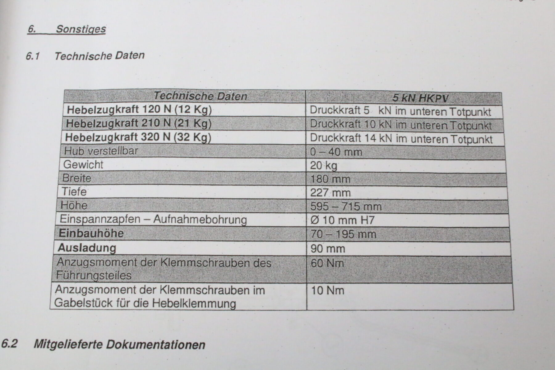 Gechter 5 KN Presse Kniehebelpresse Handhebelpresse – Bild 9